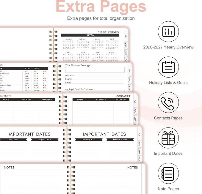 Planner 2026-2027, Weekly and Monthly Academic Year Calendar Planner, July 2026 - Image 6