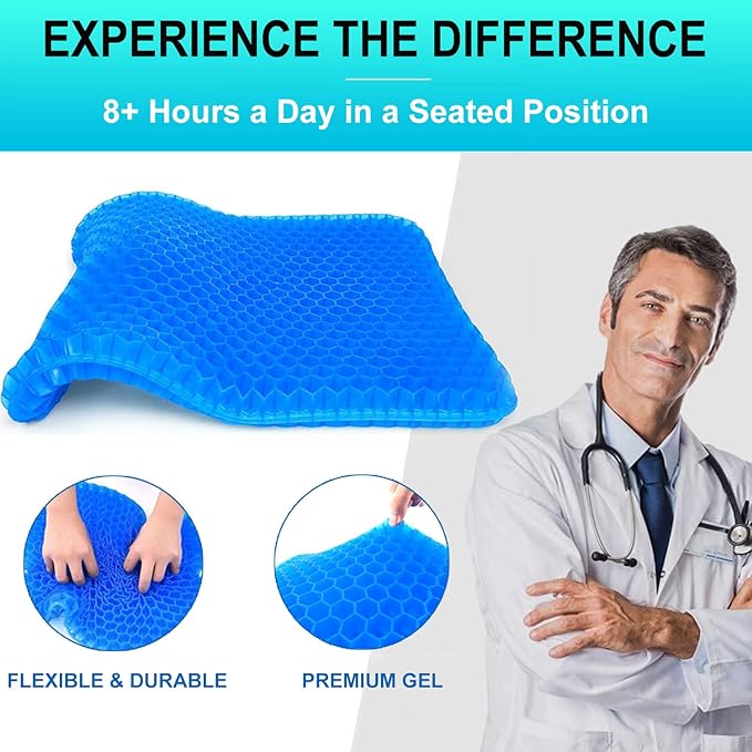 Gel Seat Cushion for Long Sitting - Image 3