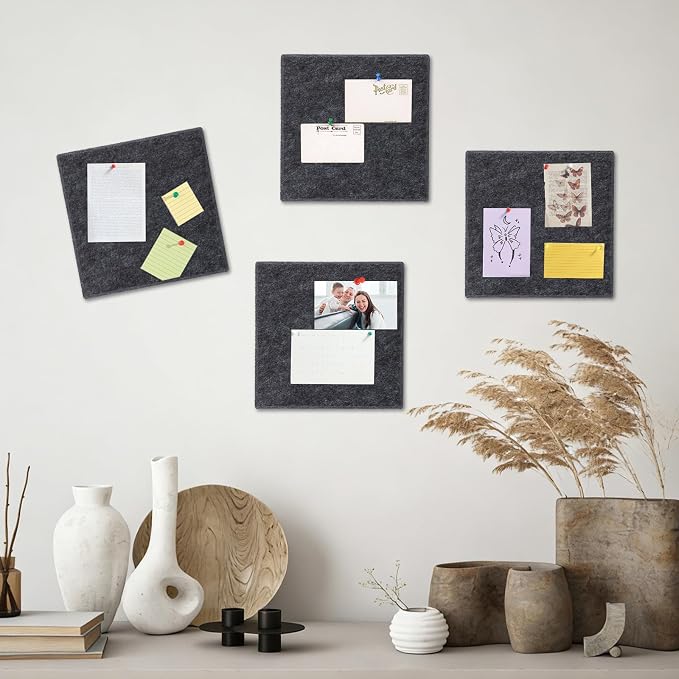 Large Cork Board 28" x 19", 6 Pack Felt Bulletin Board - Image 6