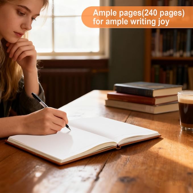 Comix Lined Journal Notebooks, 240 Pages, 5.5 x 8.3 inch, A5 Medium Hardcover - Image 2