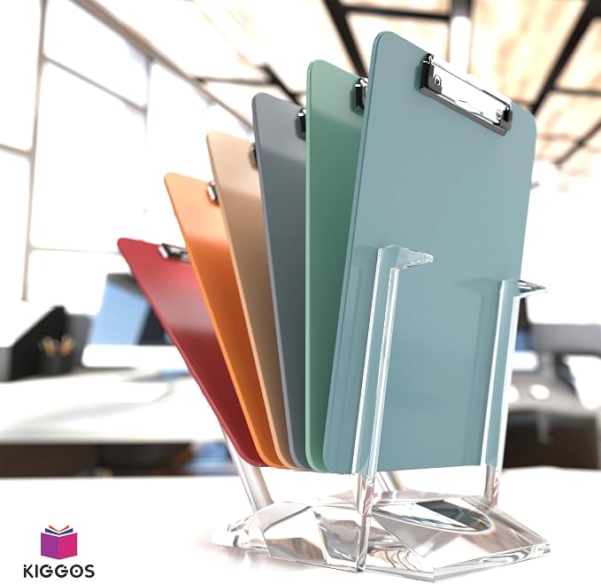 Kiggos 6 Pack Boho Colored Clipboards Plastic Clipboards - Image 3