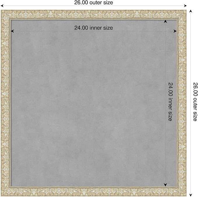Amanti Art Silver Framed Magnetic Board 26x26 Medium Vision Board - Image 2