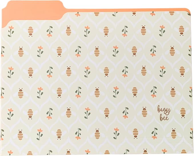 Steel Mill & Co. Set of 9 File Folders, Bees | Thick Sturdy Document Organizer - Image 5