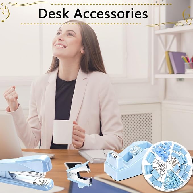 Office Supplies, Stapler and Tape Dispenser Set - Image 7