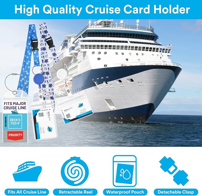 6 Pack Lanyards with Ship Card Holders, Retractable Badge Reels with Waterproof - Image 7