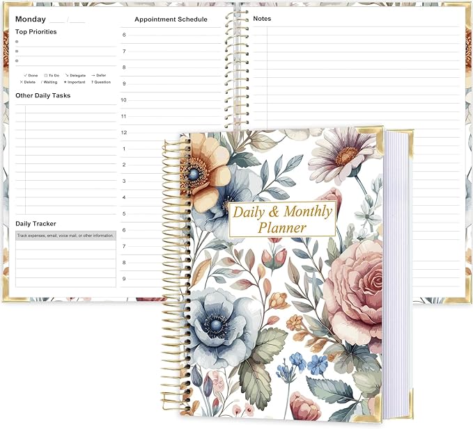 Undated Daily Planner 8.5"x11" by Qzyoneei