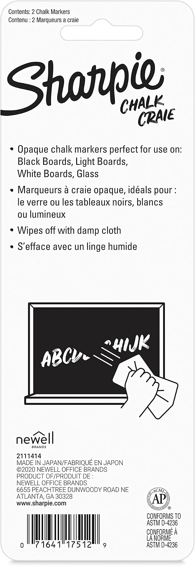 Sharpie Chalk Marker, Wet Erase Markers, Medium Tip - Image 15