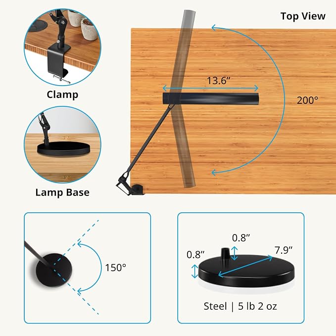 UPLIFTDESK E7 LED Desk Lamp - Image 6