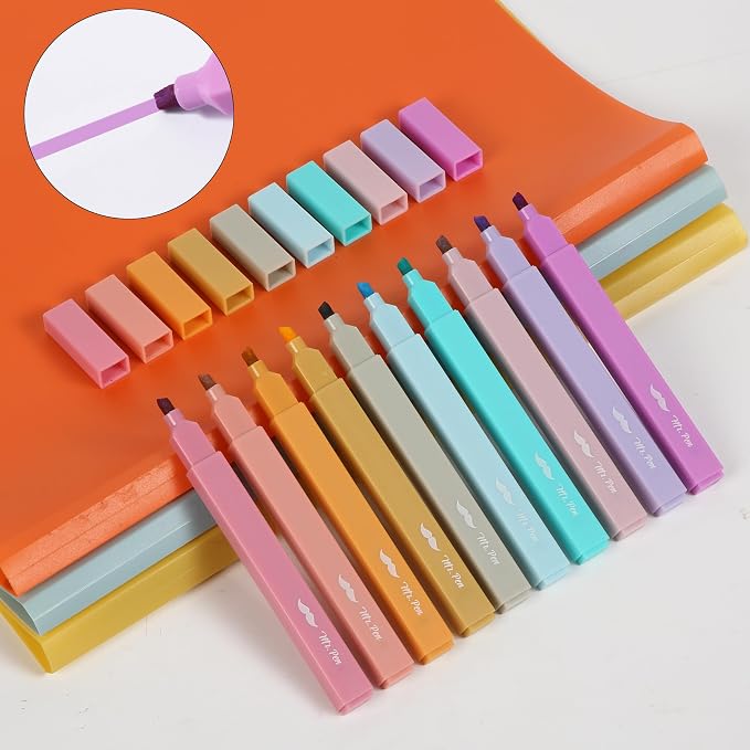 Mr. Pen- Aesthetic Highlighters No Bleed, 10 Pack, Candy Colors, Chisel Tip | - Image 7