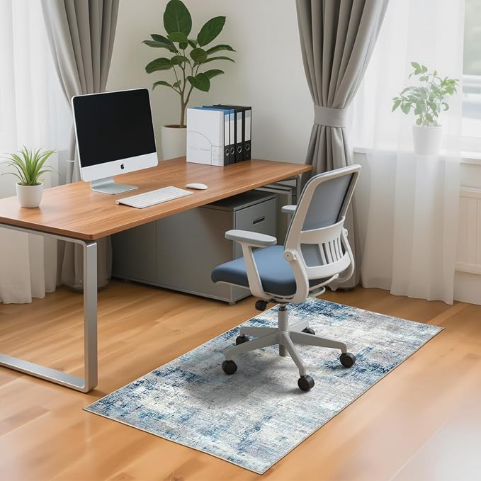 Office Chair Mat for Hardwood Tile Floor, Machine Washable Office Area Carpet - Image 9