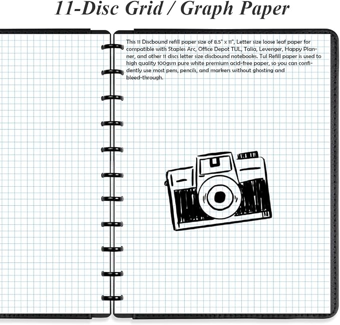 A4 TUL Discbound Grid Filler Paper - Image 3
