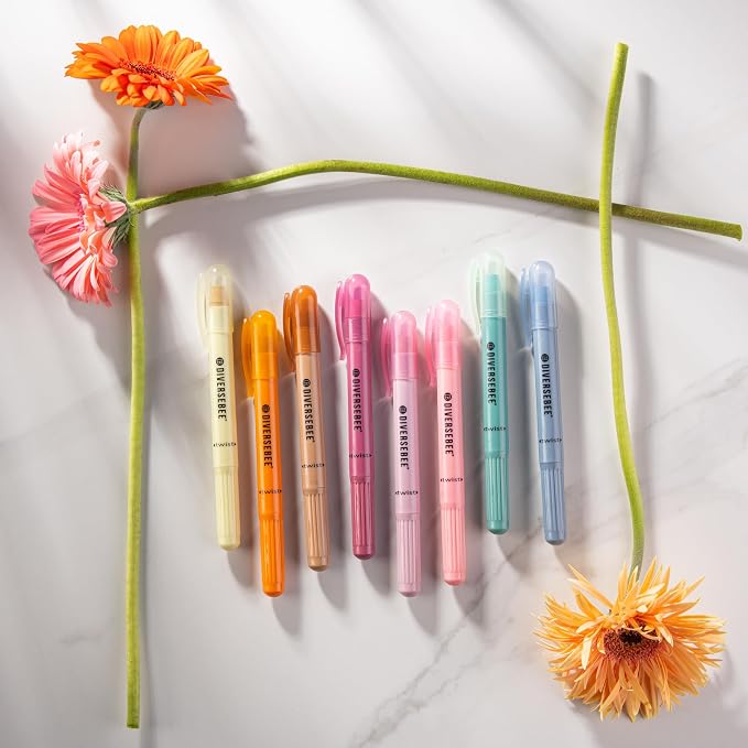 DIVERSEBEE Bible Highlighters and Pens No Bleed, 8 Pack Assorted Colors Gel - Image 4