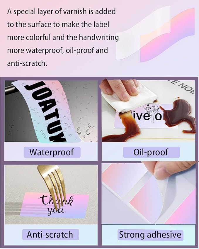 2.25 x 1.25 Thermal Labels, Self-Adhesive Address Shipping Barcode Thermal Stickers,Thermal Printer Labels Compatible with Rollo & Zebra & MUNBYN, 800 Labels for Printer, Fantasy Purple-DeskLoop Office