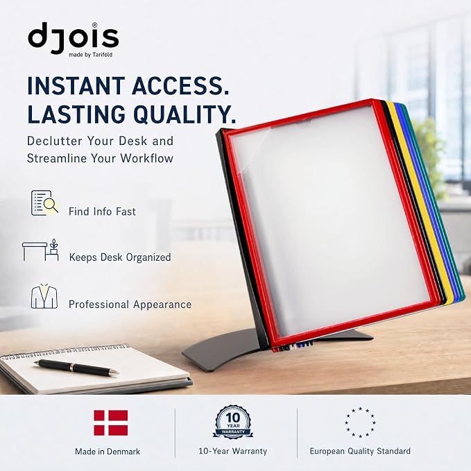 Tarifold Desktop Reference & Display System, 10 Double-Sided Pockets, 20 Sheet - Image 5