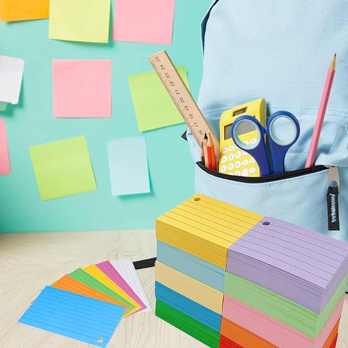 1000 Pcs Index Cards 2.91 x 2.01 Inch Color Flash Cards - Image 5