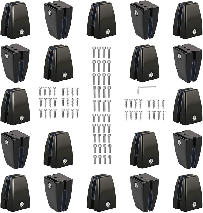 KSWLOR 20 PCS Office Desk Partition Support Bracket, Desk Divider Clamp by KSWLOR