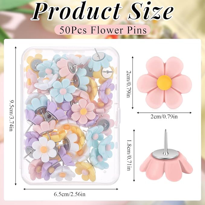 Dispowreath 50 Pcs Flower Push Pins - Image 2