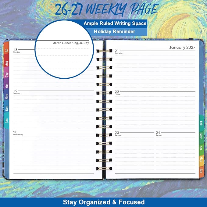 2026-2027 Planner, Weekly and Monthly Academic Planner 2026-2027, Jul.2026 - Image 3