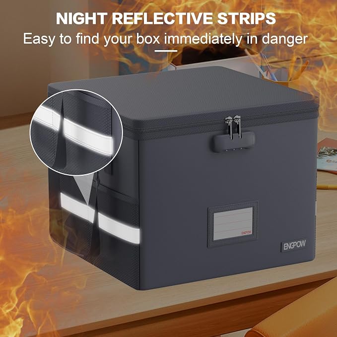 ENGPOW 5200°F File Box Fireproof Document Box - Image 9