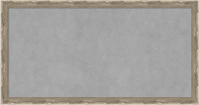 Amanti Art Silver Framed Magnetic Board 14x26 Small Vision Board by AmantiArt