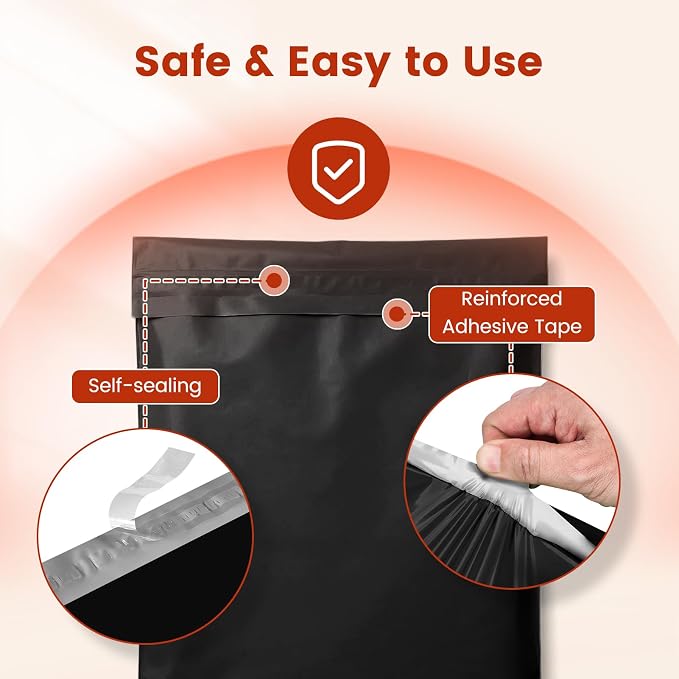 Metronic Poly Mailers 14x19 1000 Pack, Heavy Duty Shipping Bags Bulk Self Seal - Image 3