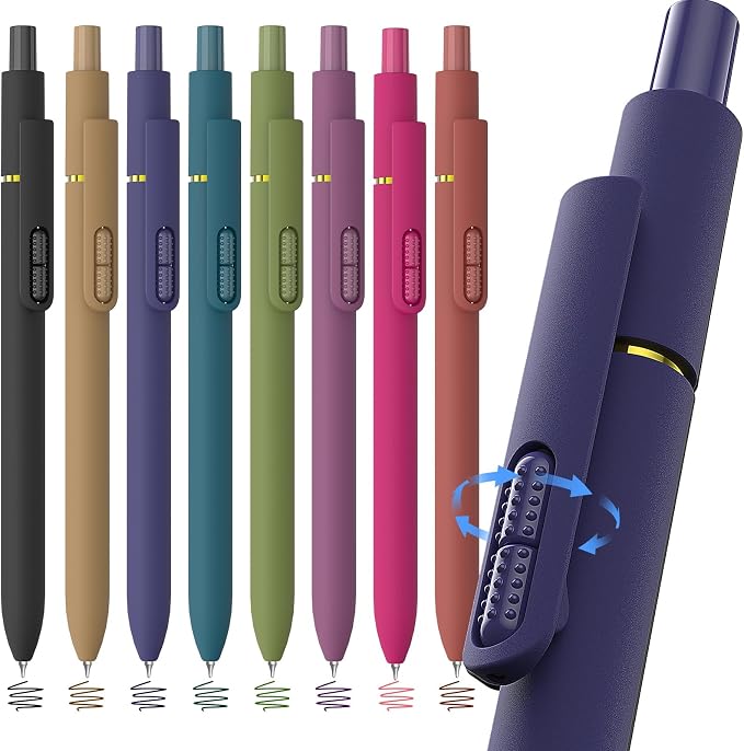 Hiacry 8Pcs Colorful Gel Pens by HIACRY