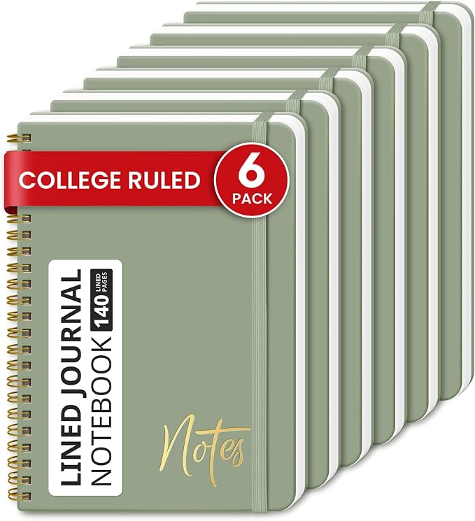 ZOTIA Lined Spiral Journal Notebook by Zotia