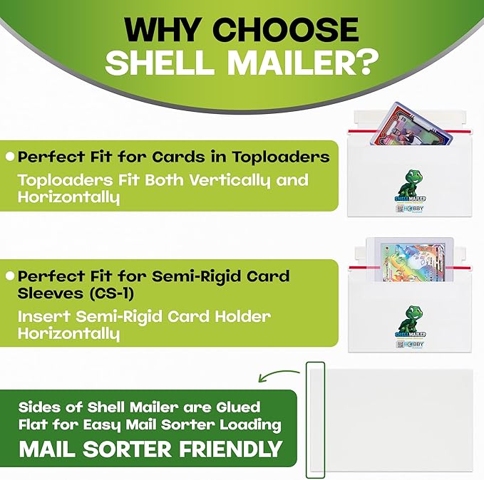 50 Pack Shell Mailer Trading Card Envelopes by Hobby Armor, Perfect Sized - Image 5