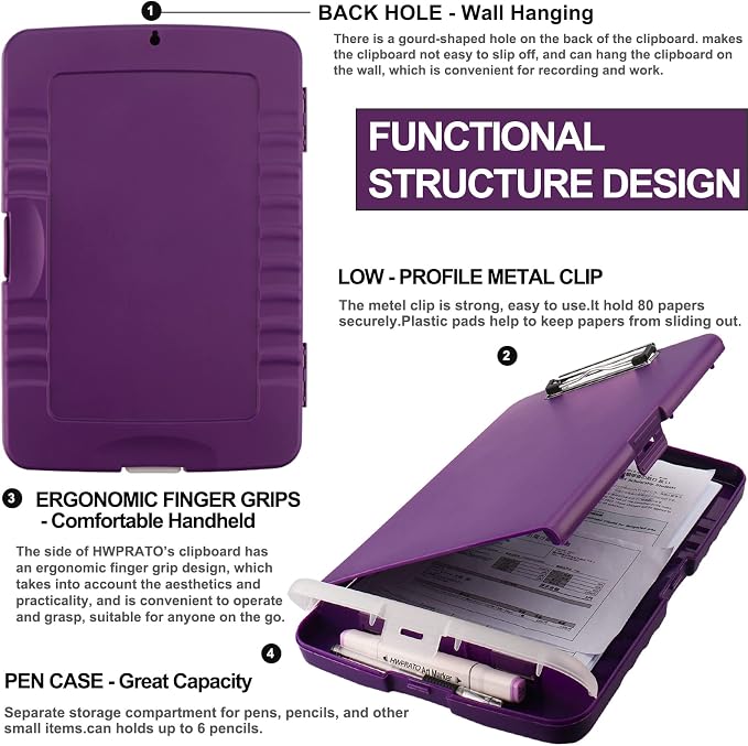HWPRATO Clip Boards 8.5x11 - Image 2