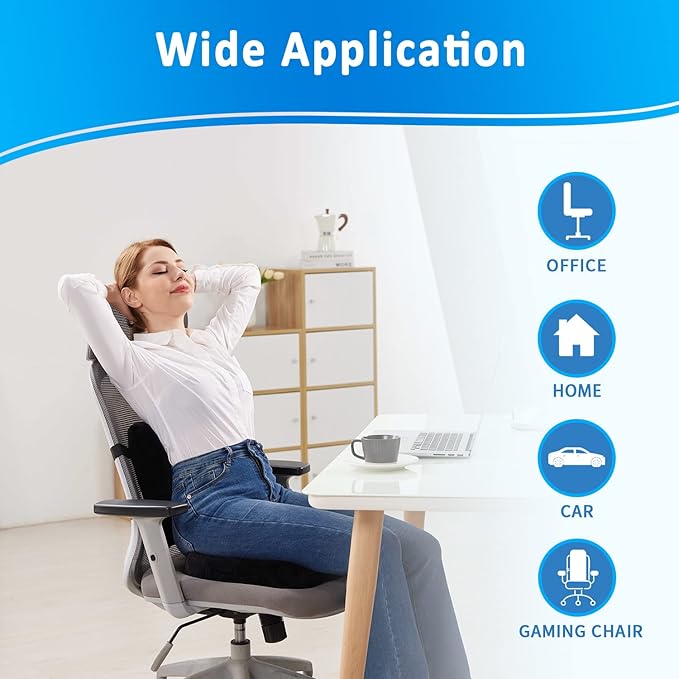 SAIREIDER Seat Cushion and Lumbar Support Pillow - Image 5