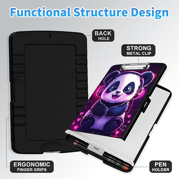 LYHXLYJH Clipboard with Storage, A4 Clipboards with Pen Holder, Heavy Duty - Image 4