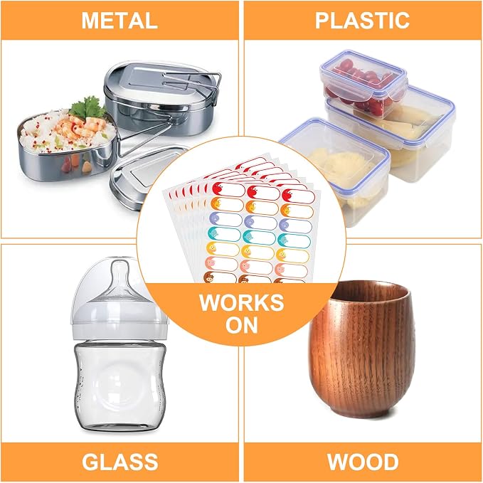 528 Pcs 1 x 2.5 Inch Baby Milk Bottle Labels Writeable, Removable Freezer Labels - Image 7