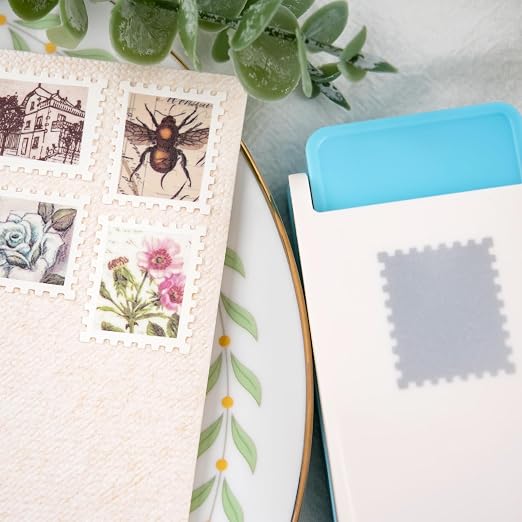BAOFALI 2Pcs/SetRectangular Postage Stamp Punch 1X0.8inch, Scalloped Rectangle - Image 6