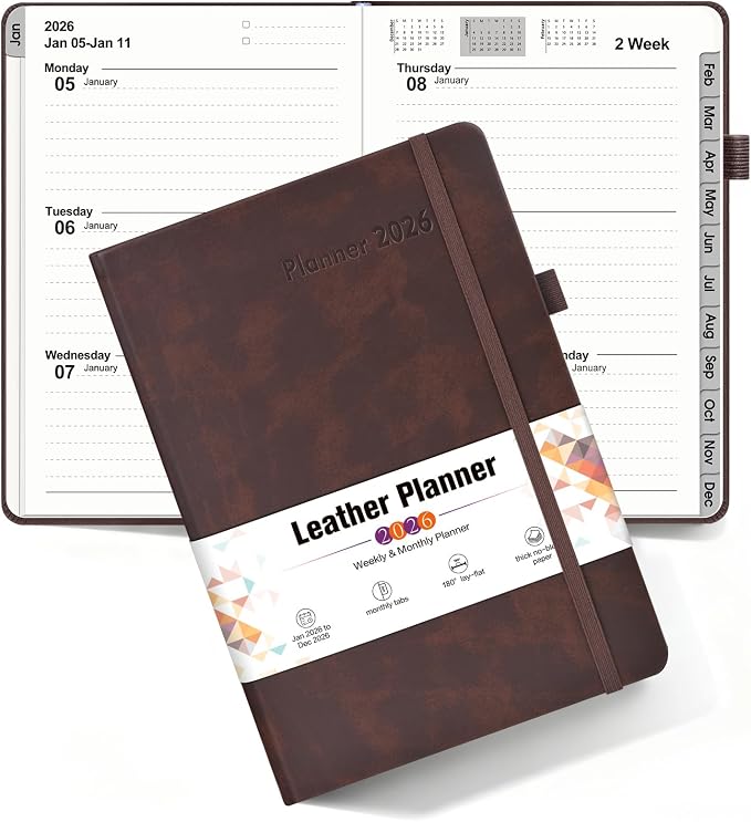 2026 Weekly & Monthly Planner, 12 Months Hardcover Planner from January 2026 by Unknown