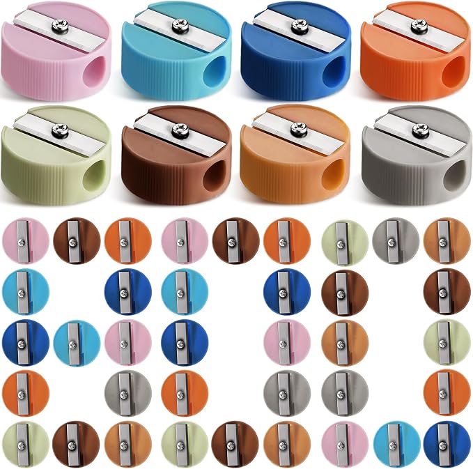 Resurhang 800 Pcs Sharpeners in Bulk Pocket Sized Mini Round Handheld Sharpener by Resurhang