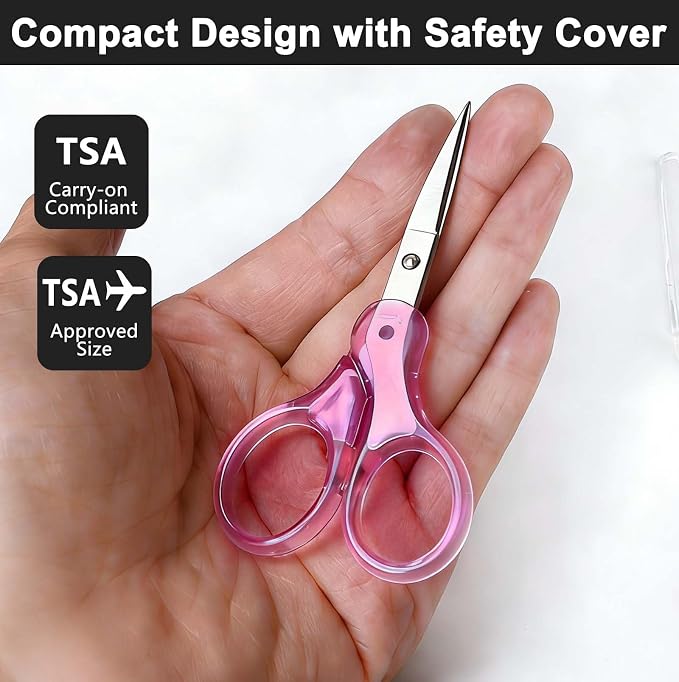 Zicolu 3.5" Small Craft Scissors all Purpose, Straight Fine Tips - Image 2