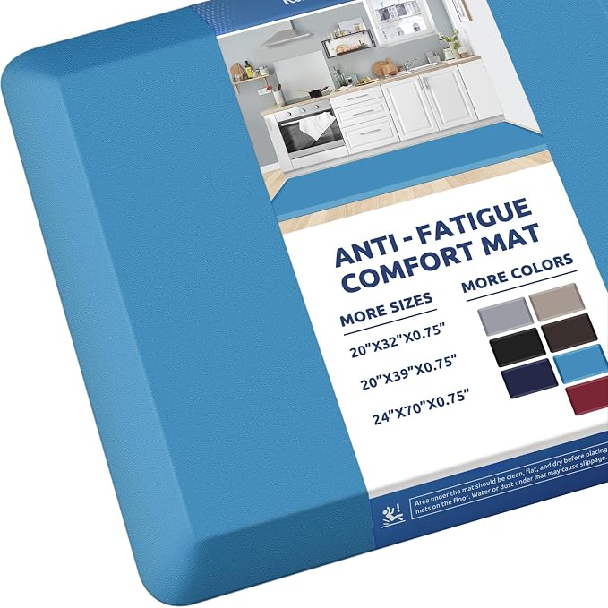 KitchenClouds Kitchen Mat Cushioned Anti Fatigue Rug 24"x70" Water Resistant by KitchenClouds