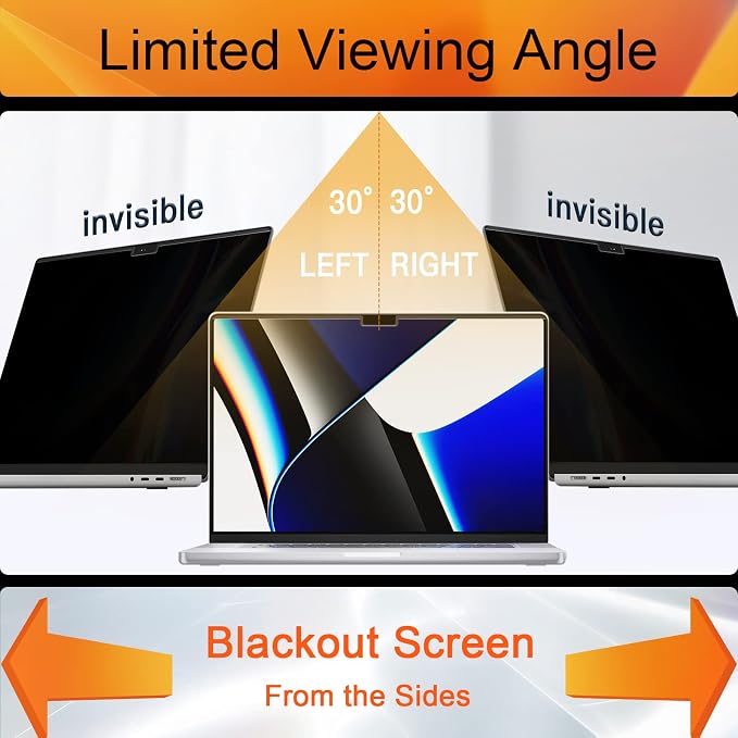 Mamol Privacy Screen for MacBook Air 15 Inch 2023-2026, Magnetic Removable Anti - Image 2