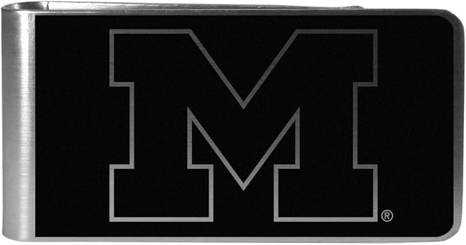 Siskiyou Sports NCAA Unisex Black and Steel Money Clip by Siskiyou