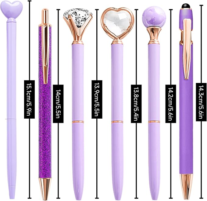 YOXMJDB Personalized Pens for Women, 1.0mm Medium Point Black Ink Pen for - Image 7