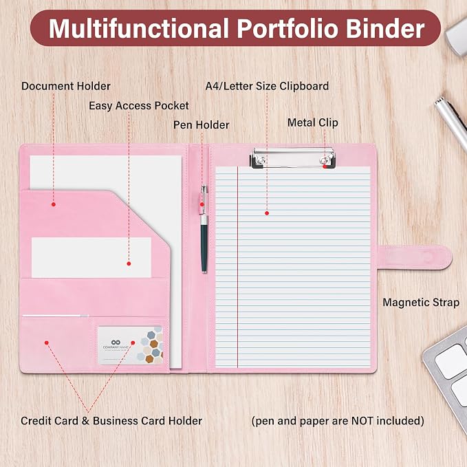Professional Padfolio, business card holder and document storage - Image 3