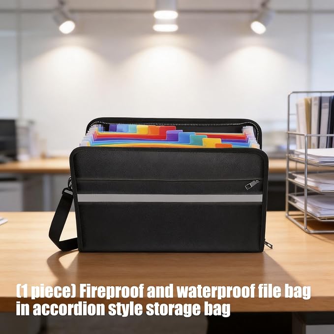 Heat Document Folder with Water Fabric and Expandable Storage - Image 2