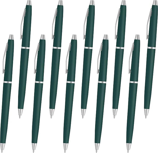 DISCOUNT PROMOS Langham Ballpoint Pens Set of 10, Bulk Pack by DISCOUNTPROMOS