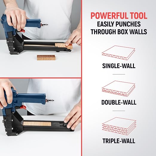 IDL Packaging ADCSY-19-32 Heavy-Duty Pneumatic Staple Gun - Image 4