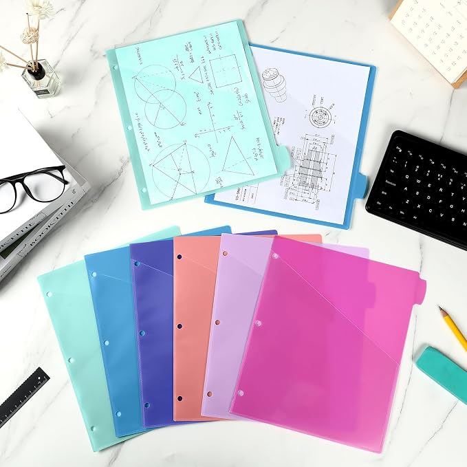 Epakh 12 Pcs Binder Dividers for 3 Rings Binders Index Dividers - Image 7