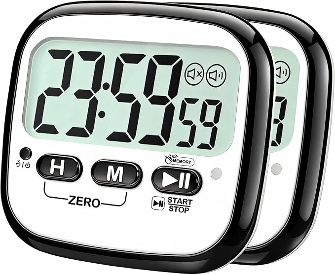 AyayaBoss 2-Pack Magnetic Kitchen Timers by AyayaBoss