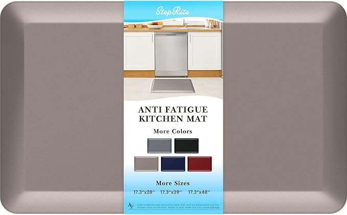StepRite 4/5 Inch Thick Kitchen Mat Anti Fatigue Mat Kitchen Rugs Kitchen Decor by Bringcushiontoyourlife