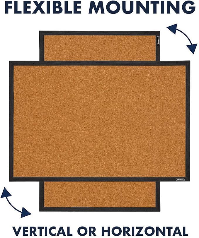Quartet Cork Bulletin Board, Framed Corkboard, Message Board, Vision Board - Image 5