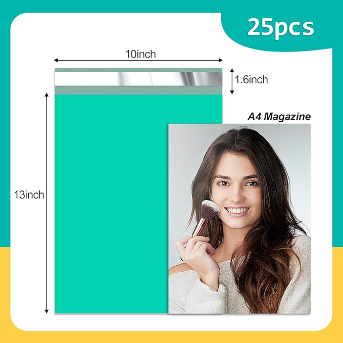 Poly Mailers 10x13 inch 25 Pcs, Plastic Mailing Envelopes - Image 2
