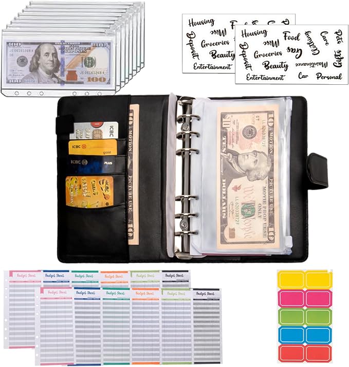 NICOOTH Budget Binder A6 Money Saving Binder - Image 4